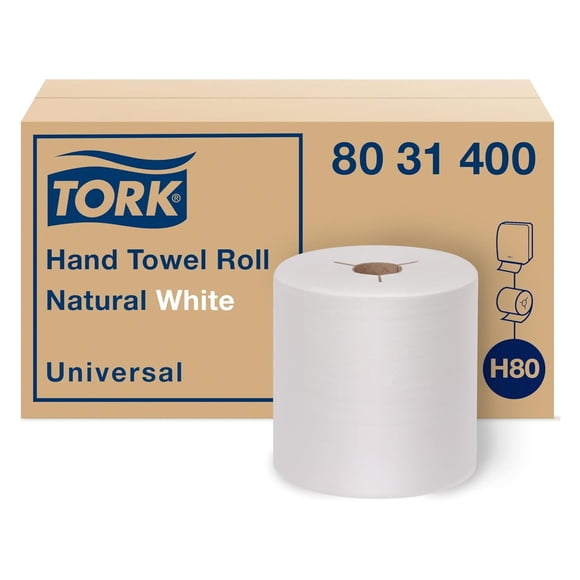 Toalla de mano Roll Tork Natural White H80 100% fibra reciclada