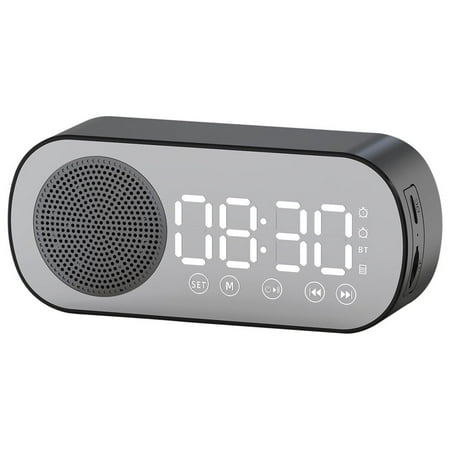 ZFYXGS Z7 Smart Bluetooth Audio Gift Alarm Clock Mirror Clock Audio Radio, Small Speaker With Plug-in Card