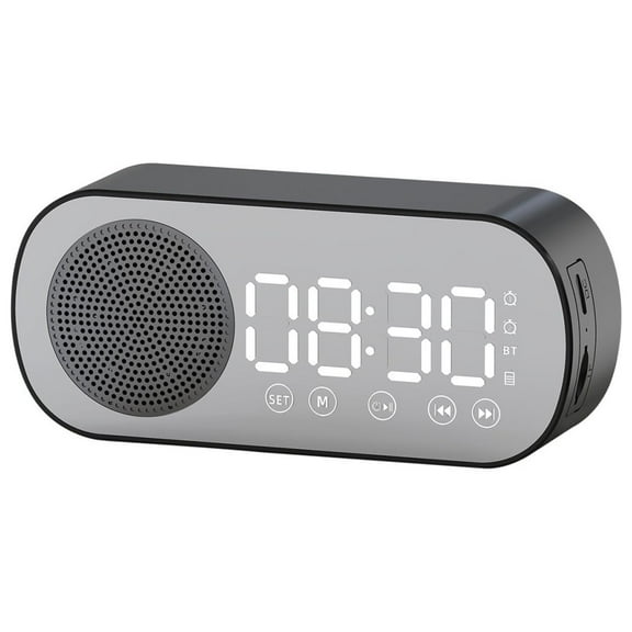 ZFYXGS Z7 Smart Bluetooth Audio Gift Alarm Clock Mirror Clock Audio Radio, Small Speaker With Plug-in Card