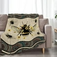 thumbnail image 2 of Bee Blanket Bees Sunflower Decor Throw Blanket Super Warm Soft Plush Lightweight Fleece Flannel Winter Bohemia Blanket Gifts for Girls Boys Baby Kids Women Couch Bedding 60"X80", 2 of 6