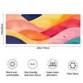 thumbnail image 3 of Colorful Tie Dye Mountain Pattern Bathroom Rugs Mat,Non Slip Microfiber Bathroom Rug,Rubber Backing,Soft Bathroom Mats for Bathroom Floor,Tub and Shower,60x24in(150x60cm), 3 of 5