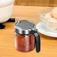 thumbnail image 1 of Glass Seasoning Jar Easy Clean Kitchen Condiment Jar for Cooking BBQ Camping 300ml, 1 of 8