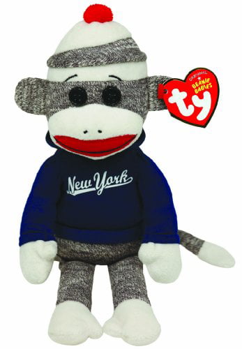 Ty Beanie Babies Socks The Sock Monkey 9 Inches May 11 2011 for sale online 