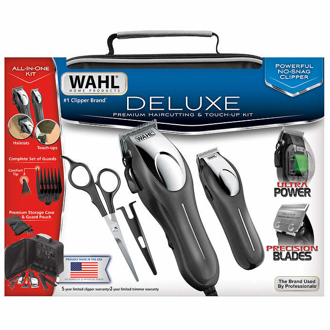 wahl deluxe haircutting kit with touch up trimmer costco