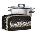 thumbnail image 1 of Slow Cooker Dust Cover Kitchen Appliances Cover Dust Covers for Kitchen Appliances with Mesh Pocket and Handy Handle Shield Your Kitchen Appliances, Skull Daisy, CZA64, 1 of 1