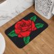 thumbnail image 5 of Alfombra de baño antideslizante súper suave con logotipo de rosa para baño, cocina, dormitorio, hogar, alfombra de piso, 15,75 x 23,62 pulgadas, 5 of 6