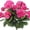 Rose Red, variant on 2 Pcs Artificial Geranium Flowers for Outdoors Silk Flowers Outside UV Resistant Red Fake Geraniums Bush Faux Flowers for Planter Outdoor Decor Indoor Garden Patio Table Centerpiece