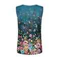 thumbnail image 5 of Ruimatai Summer Tank Tops for Women Casual Women's Fashion Printed Vest V-Neck Sleeveless Blouse Buttons Tops, 5 of 5
