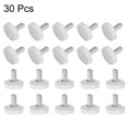 thumbnail image 4 of Unique Bargains 30 Packs M4 x 6mm Boutons de Serrage Filetés Mâles Vis de Pouce Grip Blanc, 4 of 5