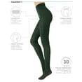 thumbnail image 2 of CALZITALY Opaque Colour Tights | Thick Tights | Microfiber 3D Pantyhose | 80 DEN | M, L, XL | Italian Hosiery |(M, EMERALD GREEN), 2 of 4