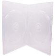 thumbnail image 1 of Maxtek 14mm Clear Standard Double Capacity DVD Case with Outter Clear Sleeve, 25 Pieces Pack, 1 of 2
