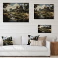 thumbnail image 4 of Designart "Summer Mill Serenity Green and Brown Mills" Mills Print on Natural Pine Wood, 4 of 5