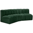thumbnail image 5 of Meridian Furniture Arc Green Boucle Fabric Modular Sectional, 5 of 7