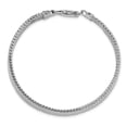thumbnail image 4 of Sterling Silver Rhodium-plated Polished 7.5in 8mm Mesh Woven Bracelet, 4 of 6