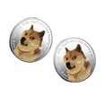 thumbnail image 1 of 2 Uds., Monedas Conmemorativas de Perro de Plata para Niños, Adornos de Exhibición de, 1 of 9