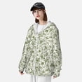thumbnail image 3 of Lsque Green Rabbit UPF 50+ Lightweight Sun Protection Men's Women's Long Sleeve Shirt, Hoodie Performance -Small, 3 of 9