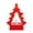B, variant on zhonghuaying Tiered Cutout Outline LED Lamp Embossed Outer Body Central Wick Light Rectangular Base Freestanding Glow Light for Christmas Holiday Tabletop Arrangement Lighting Unit A