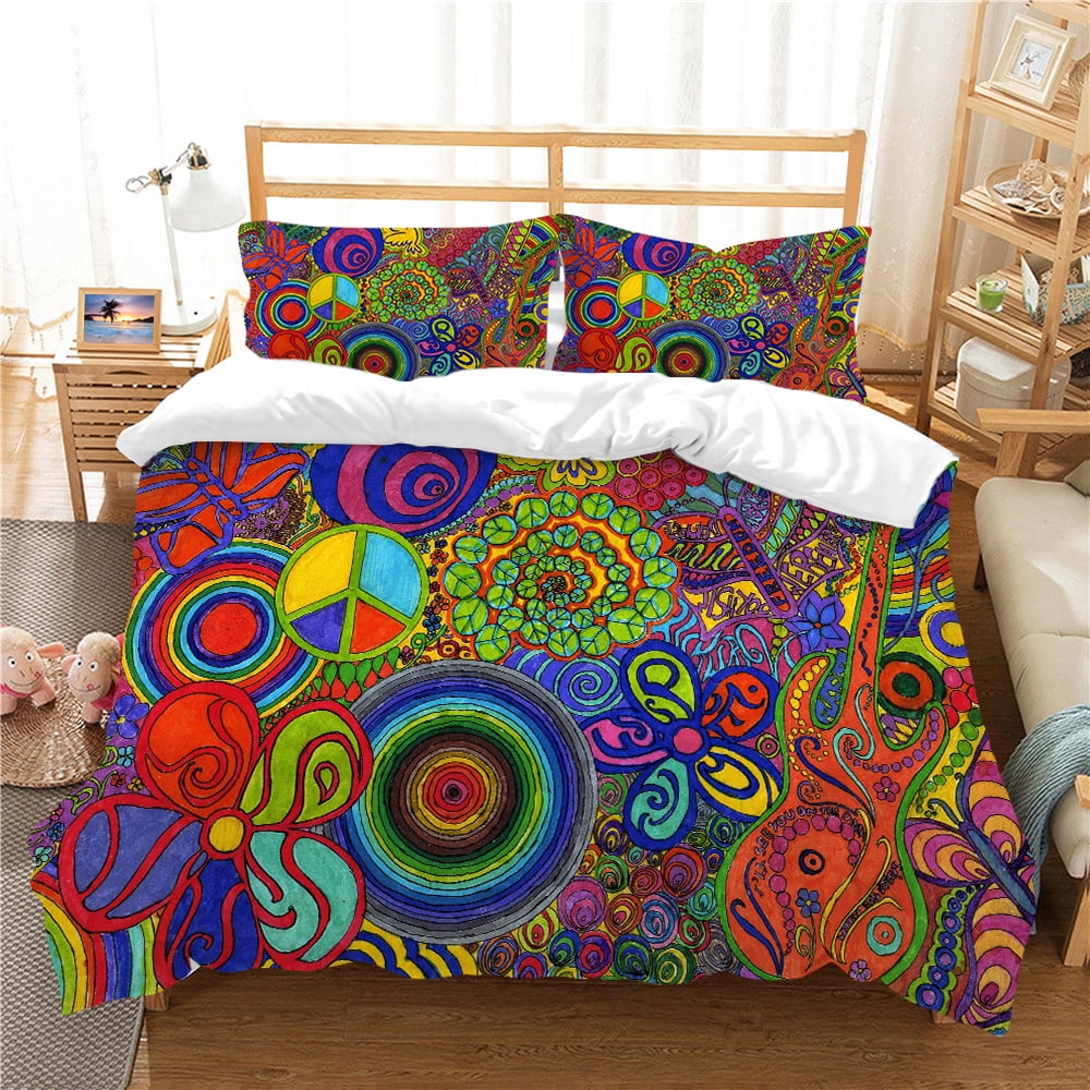 Colorful Bohemia Printed Comforter Covers Unique Design Bedclothes