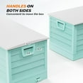thumbnail image 5 of CHTER 75 Gallon Collapsible Outdoor Storage Box, Simple-to-assemble Plastic Storage Containers with Lid, Patio Deck Box Furniture for Garden, Pool, Balcony, Yard (Green), 5 of 8
