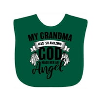 Inktastic My Grandma Was So Amazing God Made Her an Angel Boys or Girls Baby Bib