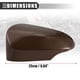 thumbnail image 4 of Tapa de la cubierta del espejo lateral izquierdo, tapa de la cubierta del espejo retrovisor, para Toyota Yaris 2012-2019, ABS, marrón, 4 of 6