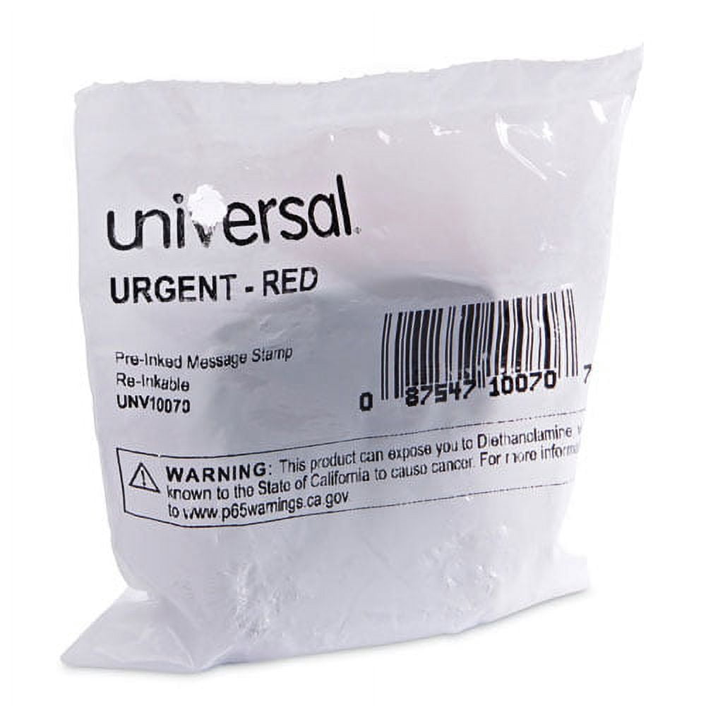 Message Stamp, Urgent, Pre-Inked One-Color, Red | Bundle of 10 Each
