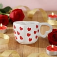 thumbnail image 5 of BotaniNest Tasse à Café en Céramique pour la Saint-Valentin avec Poignée Tasse en Forme de Cœur Rouge pour Centre de Table de Mariage Fête de la Saint-Valentin, 5 of 5