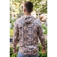 thumbnail image 2 of Burlebo Men's Long Sleeve Hoodie Sweatshirt (Pintail Camo, XXX-Large), 2 of 2