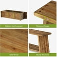 thumbnail image 4 of Finmind 2-Tier Solid Wood TV Stand, 63 inch Farmhouse Media Console for 55/60/65 inch TV, Entertainment Center with Storage  for Lving Room, Bedroom, 4 of 7
