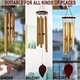 thumbnail image 5 of Wind Chimes, Wind Chimes for Outdoors, Wind Chime Decor for Garden, Great Memorial Gifts (30inches), 5 of 8