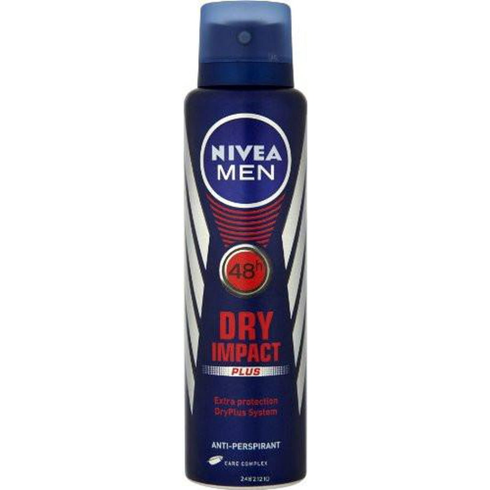 Nivea Spray Deodorant, DRY Impact For Men, 150ml - Walmart.com ...