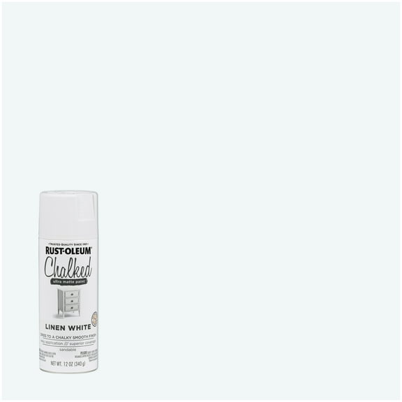 6 Pack, Linen White , Rust-Oleum Ultra Matte Chalked Spray Paint, 12 oz