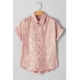 thumbnail image 6 of Comfortable and Stylish Loose Fit Metallic Shirt for Summer Outings | [ZhiHiMeRi] | (US 4-6)S, 6 of 12