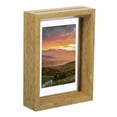 thumbnail image 1 of Uxcell 1Pcs Floating Frame, 3.5 x 5 Inch Wood Picture Frame for Pressed Flowers, 1 of 6