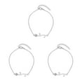 thumbnail image 2 of Qarigey Pulseras de tobillo Decoraciones de rosas Tobilleras de accesorios de moda para mujer Plata Type1 NO1 Qarigey CBP253782, 2 of 6