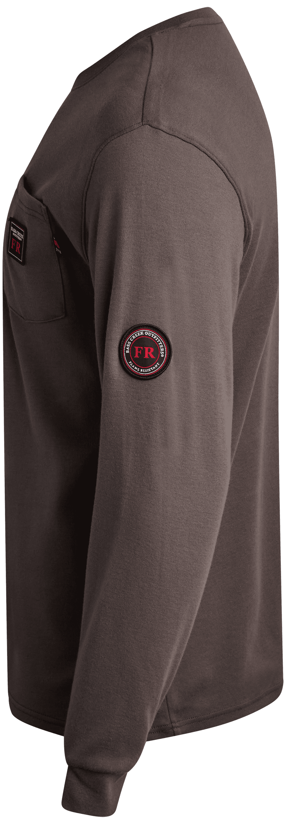Bass Creek Outfitters Men's Flame Resistant Long Sleeve Crewneck Knit Top, Sizes M-2XL