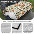 thumbnail image 6 of Whosucclay Sunflower and Pumpkin Pattern Golf Cart Seat Protector, With 4 Storage Pockets Anti-Wear Quick Install Towel Blanket for 2 Person Golf Cart Seat, 6 of 7