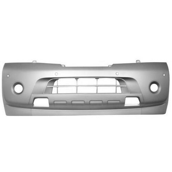 New Aftermarket CAPA Unpainted Front Bumper Cover Replaces 62022ZQ10A With Park Assist fits 2008-2015 Nissan Armada