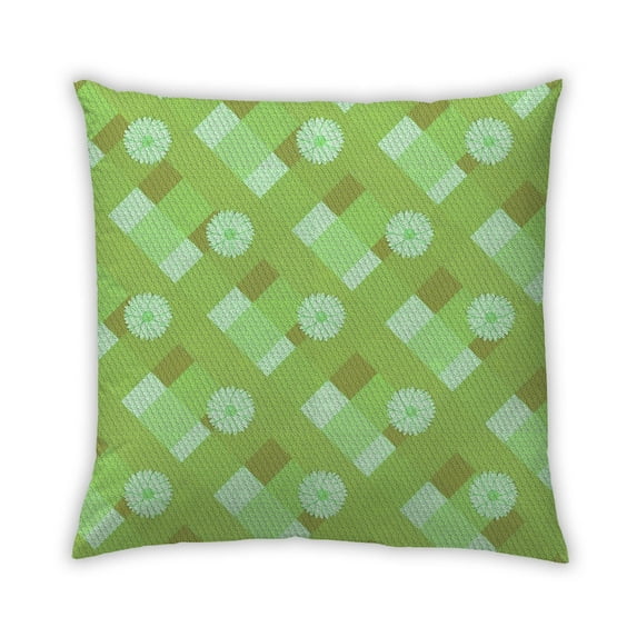 Ahgly Company Outdoor Square Contemporary Throw Pillow, 18 inch by 18 inch