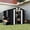 Dark Gray, variant on 8x6 FT Outdoor Storage Shed, Metal Tool Shed with Lockable Doors, Air Vents, Clear Window for Backyard Garden Patio