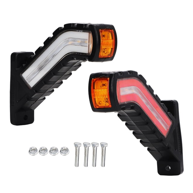 Oubit Truck LED Side Light, 2pcs LED Queue Light Truck LED Frein Light Truck Arrière Stop Lampadaire Robuste et Résistant