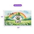 thumbnail image 5 of Happy St. Patrick’s Day Bichon Frise with Green Hat Shamrocks Rainbow Doormat Bichons Dog Lovers Gifts Idea Indoor Outdoor Welcome Mat - 03007, 5 of 5