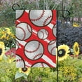 thumbnail image 2 of Baseball Decorative Double Sided House Flag 28 x 40 inch, 2 of 2