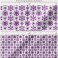 thumbnail image 2 of Soimoi Cotton Poplin Fabric Snow Flakes Floral Print Sewing Fabric Yard 56 Inch Wide, 2 of 7