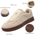 thumbnail image 3 of Ecetana Women's Lace Detail Fashion Sneakers Comfortable Casual Dress Sneakers Walking Trendy Footwear, 3 of 7