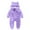Light Purple, variant on Ccpelsie Newborn Baby Winter Snowsuit - Bear Outfit Fleece Warm Jumpsuit Romper Hooded Clothes for Infant Girls Boys(Hot Pink,6-9 Months)