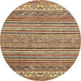 thumbnail image 1 of Ahgly Company Machine Washable Indoor Round Abstract Chestnut Red Area Rugs, 7' Round, 1 of 7