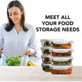 thumbnail image 6 of Razab Glass Food Storage Containers with Lids 30 Oz 16 Pc (Set of 8) Airtight Large Reusable Leak Proof BPA Free Food Prep Containers Freezer to Oven Safe, 6 of 10