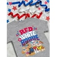 thumbnail image 6 of Paw Patrol 4th of July Toddler Girl Boy Outfit USA Flag Patriotic Kids Shirts Toddler Kids T-Shirt T Shirt Gray 4T, 6 of 6