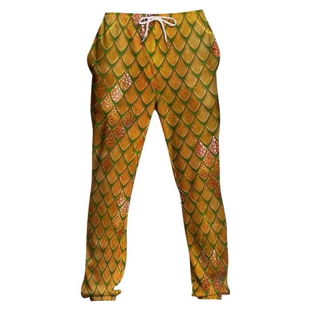 Men's Casual Pants with Distinct Scale Pattern for Everyday Wear and Outdoor Activities Using Comfortable Stretch Fabric